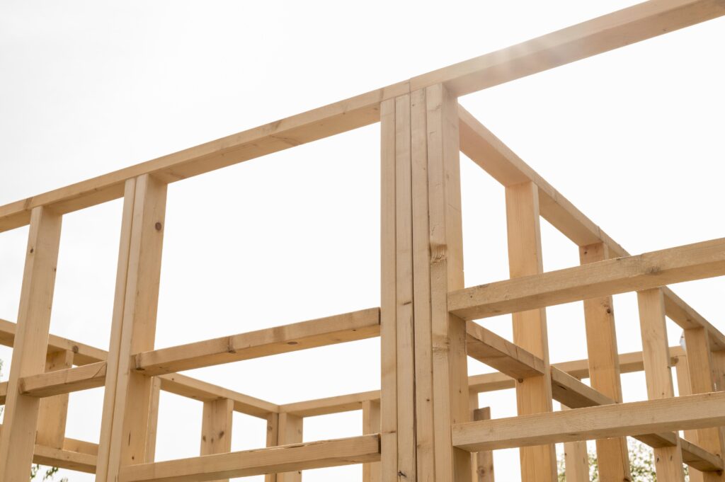 Construction d'une extension de maison en ossature bois près de Rouen